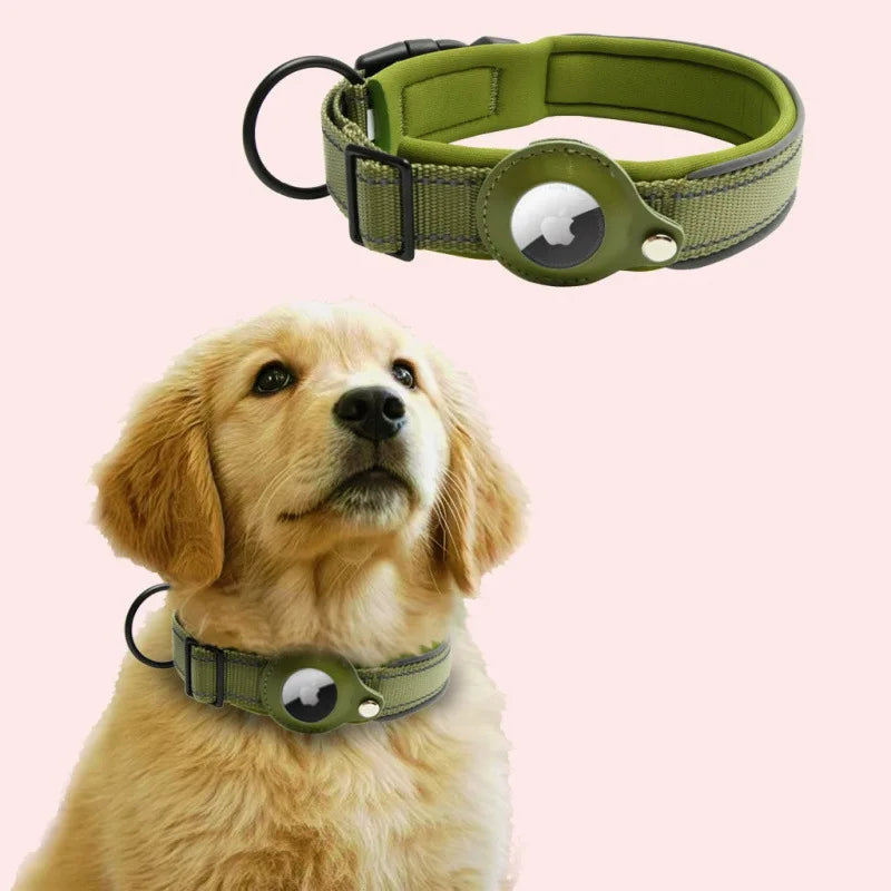 Reflective AirTag Dog Collar