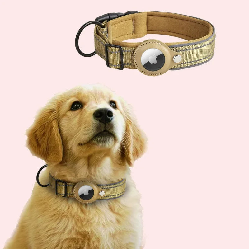 Reflective AirTag Dog Collar